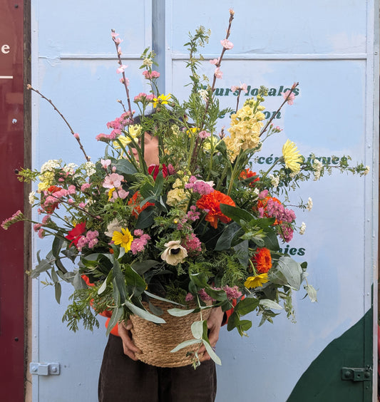Deuil - Panier fleuri 🕊️